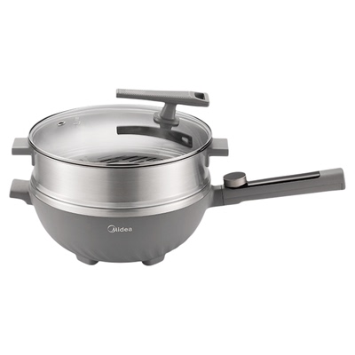 美的电炒锅家用蒸煮炒煎一体锅