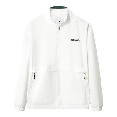 海澜之家立领撞色镶拼休闲夹克