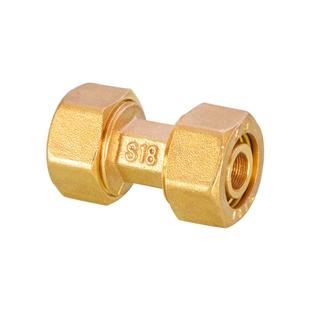 太阳能铝塑管接头配件1216铜内外丝等径弯头三通直接四通4分管件