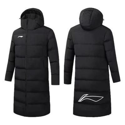 李宁长款羽绒服女款过膝加厚冬季