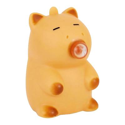 会吹泡泡的卡皮巴拉玩具钥匙扣挂件儿童创意上班解压玩偶节日礼品