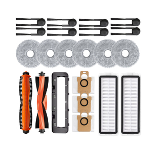 适配小米米家M40S扫地机器人配件滚主刷尘袋滤网抹拖布清洁液耗材