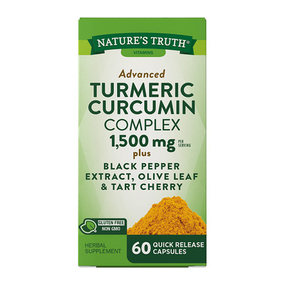 美国自然之珍 turmeric姜黄素黑胡椒复合胶囊 姜黄粉解酒