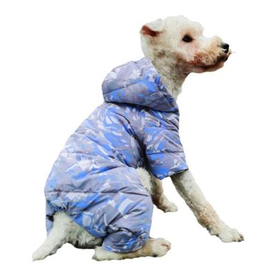 泰迪加厚羽绒服四脚母狗贵宾护肚