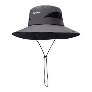 啄木鸟西部牛仔登山帽男夏季户外防晒帽防紫外线钓鱼遮阳渔夫帽女