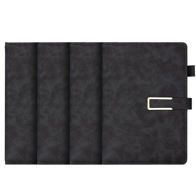 得力加厚带磁扣笔记本本子