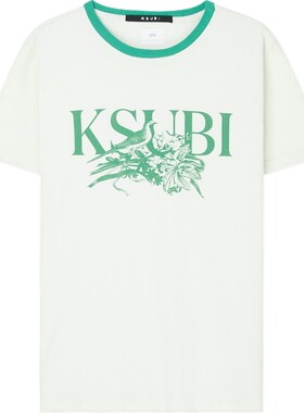 Ksubi 春夏女印花棉质平纹布T恤