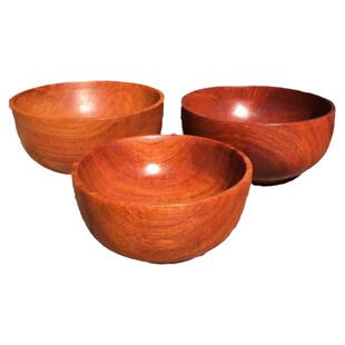 红木碗儿童碗实木大碗缅甸花梨木大果紫檀整体实木制餐具缅花大碗