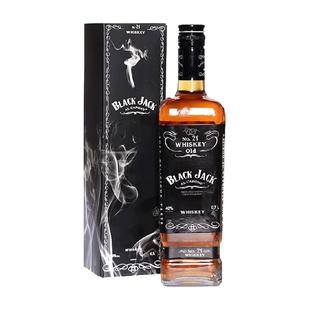 乌克兰原瓶进口黑杰克威士忌酒调配单一麦芽700ml可乐桶洋酒礼盒