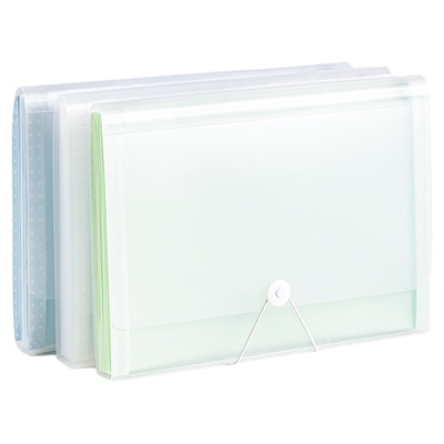 得力风琴包试卷收纳袋A4多层13格大容量透明插页文件夹小学初中高中生分类整理卷子学生文件袋收纳袋