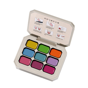 彩绘拍拍胶2026新款免洗高饱和彩色腮红渐变裸色甲油胶美甲店专用