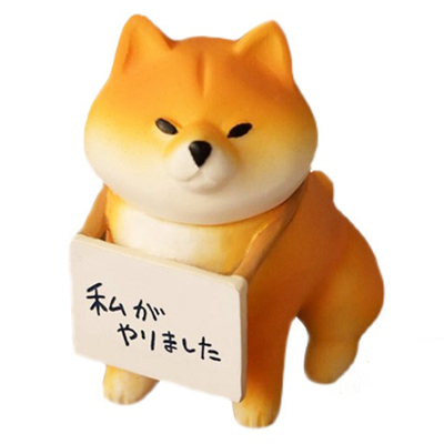 日本正版STASTO反省中的狗柴犬