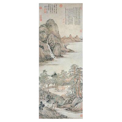 明代杜琼天香深处图山水画画稿