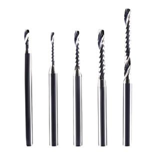 威特钨钢铣刀3.175单刃螺旋铣刀密度板切割刀单刃铣刀雕刻机刀头