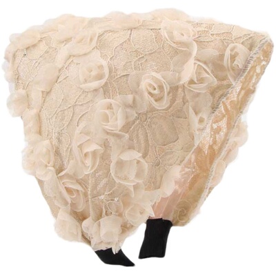 超宽发箍带齿防滑蕾丝网红女头窟