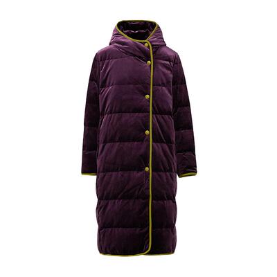 CHENSHII丝绒连帽羽绒服