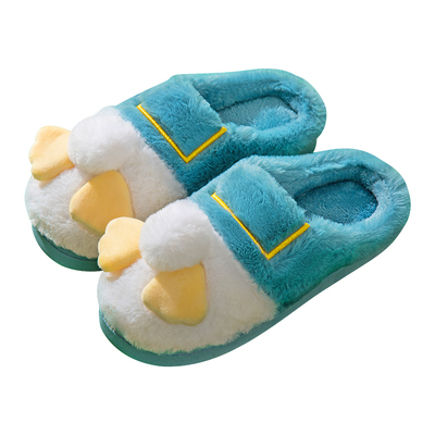 女棉拖鞋防滑厚底保暖半包跟卡通