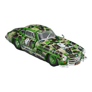 BSC 1:64   W198 鸥翼门 1955奔驰300SL 仿真合金全开汽车模型