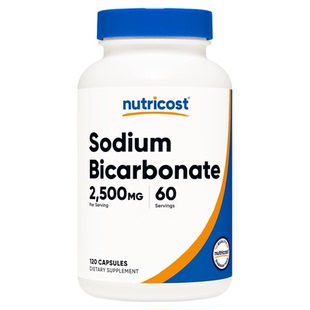 美国原装nutricost碳酸氢钠1250mg 120粒胶囊Sodium Bicarbonate