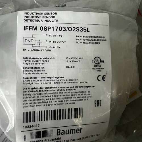 Baumer保盟IFFM 08p1703/O2S35L剩拍前询价下单