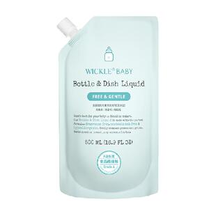 wickle婴儿奶瓶清洁剂宝宝果蔬清洗剂清洗液补充装500ml