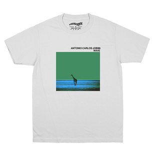 Antonio Carlos Jobim Wave拉丁音乐波萨诺瓦短袖白色纯棉透气T恤