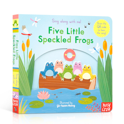 五只斑点小青蛙Sing Along With Me! Five Speckled Frogs 欧美经典欢唱童谣 英文原版 亲子互动机关操作书 幼儿启蒙早教绘本