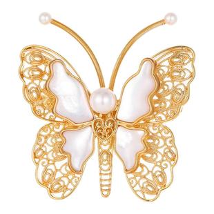 【紫罗兰正版】诗意蝶胸针轻奢优雅时尚蝴蝶百搭胸花别针节日礼品