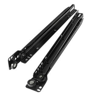 固特二节抽屉导轨滑道加厚轨道电脑桌键盘滑槽衣橱柜滑轨静音滑轮