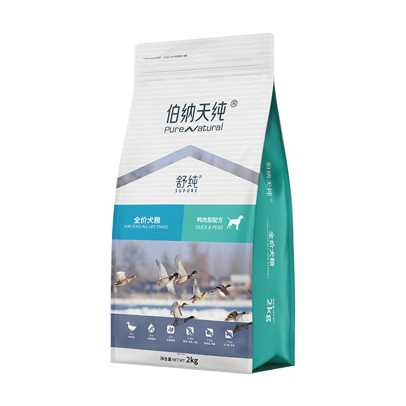 伯纳天纯鸭肉梨狗粮2kg舒缓泪痕
