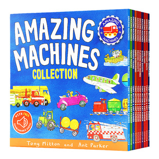 神奇的机器10册套装 英文原版绘本 Amazing Machines Collection  赠音频 英语绘本故事 英语启蒙 图解词汇 幼儿百科科普 进口图书