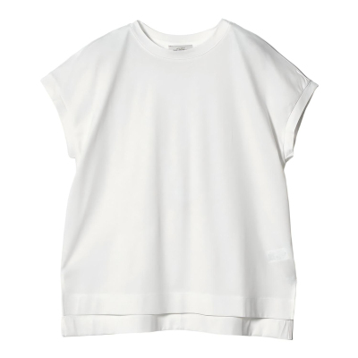 green label relaxing2026夏季新品 女装 侧开叉法式袖T恤