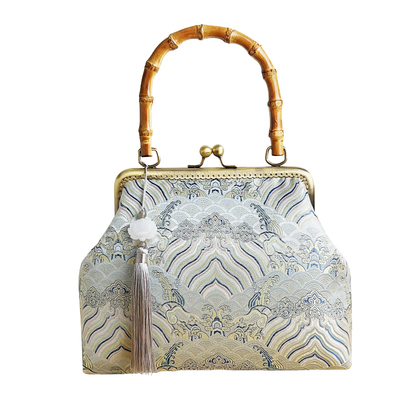 复古中国风刺绣手提包