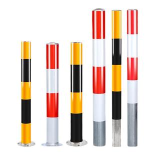 镀锌钢管警示柱反光柱道口标柱路障柱固定路桩分道隔离桩道路防撞