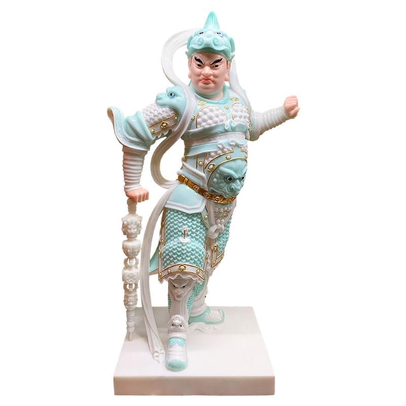 合成玉石韦陀菩萨促销工艺品摆件