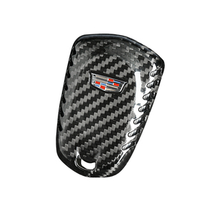 适用凯迪拉克真碳纤维钥匙壳ATSL XTS XT4/5/6 CT5/6钥匙包套改装