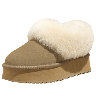 XUELUOWEI冬季一脚蹬毛毛雪地靴