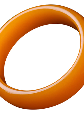 冰透黄玉时尚风女友送妈妈手镯