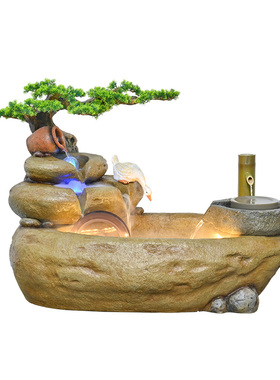假山流水摆件民宿花园庭院阳台