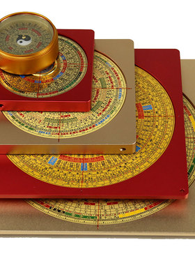 八卦纯铜专业随身携带风水罗盘