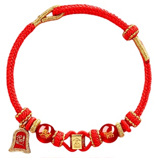 普陀山2026马年本命年红绳手链手工编织男女通用太岁化符十二生肖