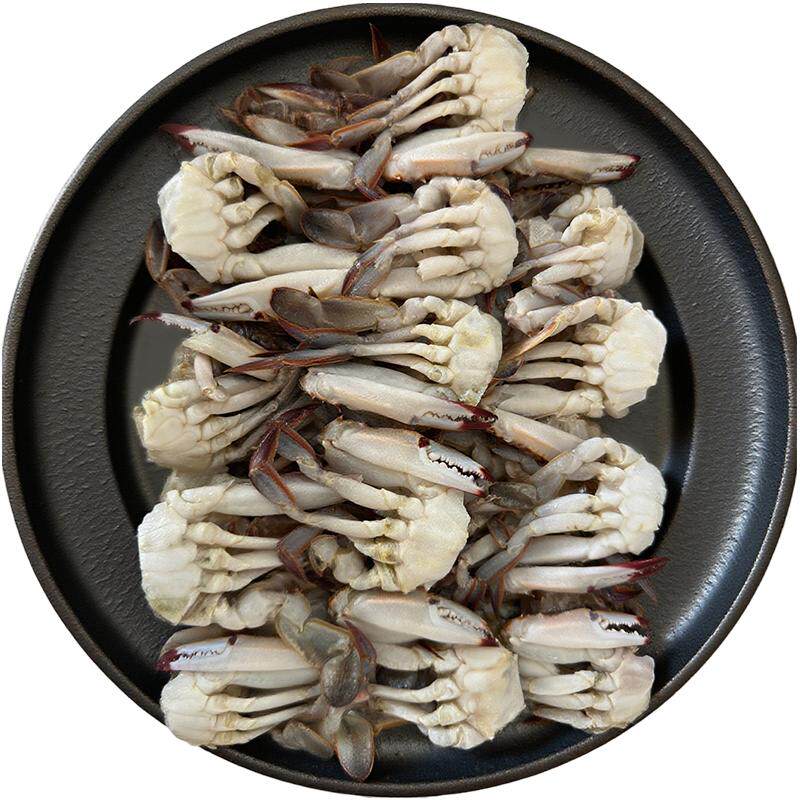冷冻梭子蟹块新鲜海捕螃蟹白蟹飞蟹切块火锅海鲜海蟹食材商用批发