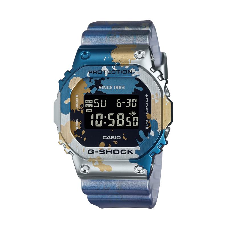 【自营】卡西欧G-SHOCK男士手表时尚金属骨架迷彩系列手表GM-5600
