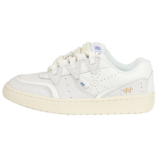 顽刻ollieskate冷粘面包鞋白色翻毛皮合成革拼接BAKE男女滑板鞋