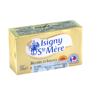 法国伊斯尼AOP金装咸味黄油块250g动物乳酸发酵黄油西点甜品烘焙