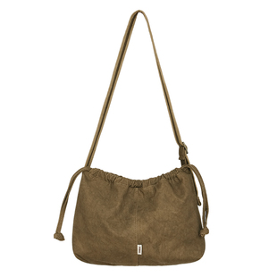 sobag日系复古文艺通勤斜挎单肩帆布包女小众设计感大容量托特包