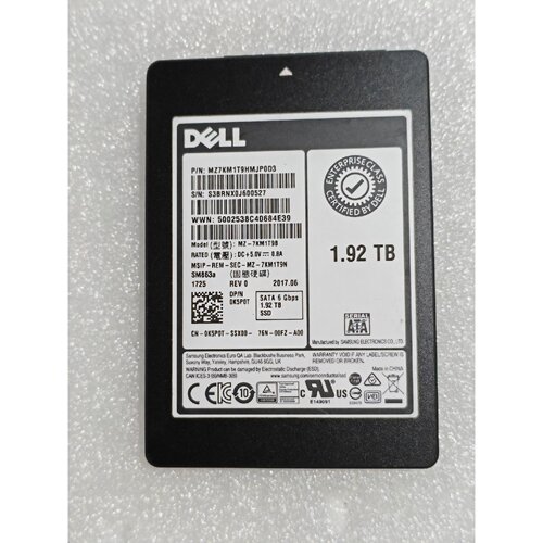 【请询价】0K5P0T版SM863a1.92T固态硬盘S