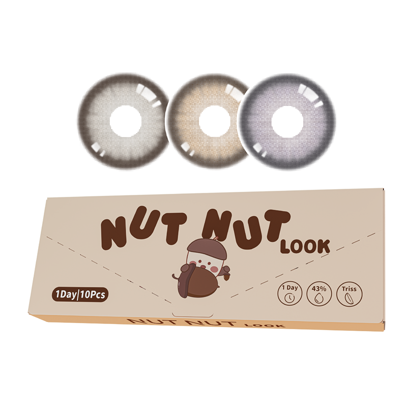 【大眼朱丽叶系列】坚果力紫色美瞳日抛10片混血大直径NUTNUTLOOK