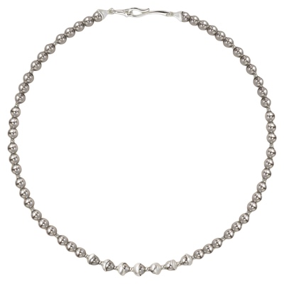 ASTRALIS拉丝珍珠项链秋冬设计感