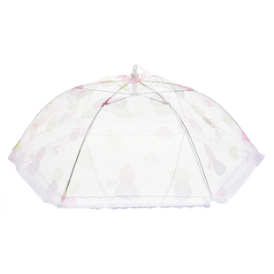 厨房防虫盖菜罩大号可折叠蕾丝网纱饭菜罩餐桌盖菜罩食物罩餐桌罩